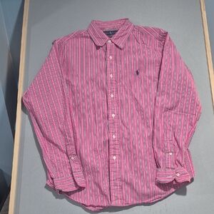 Ralph Lauren Pink Striped Casual Shirt